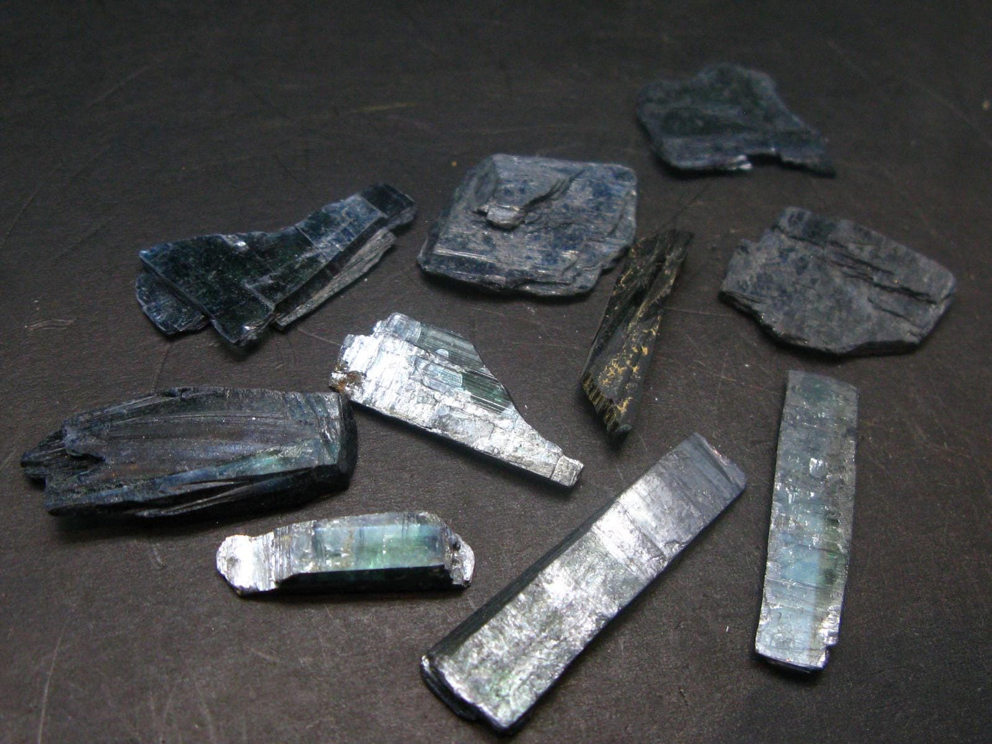 Lot of 10 Vivianite Crystals From Romania - 8.85 Grams
