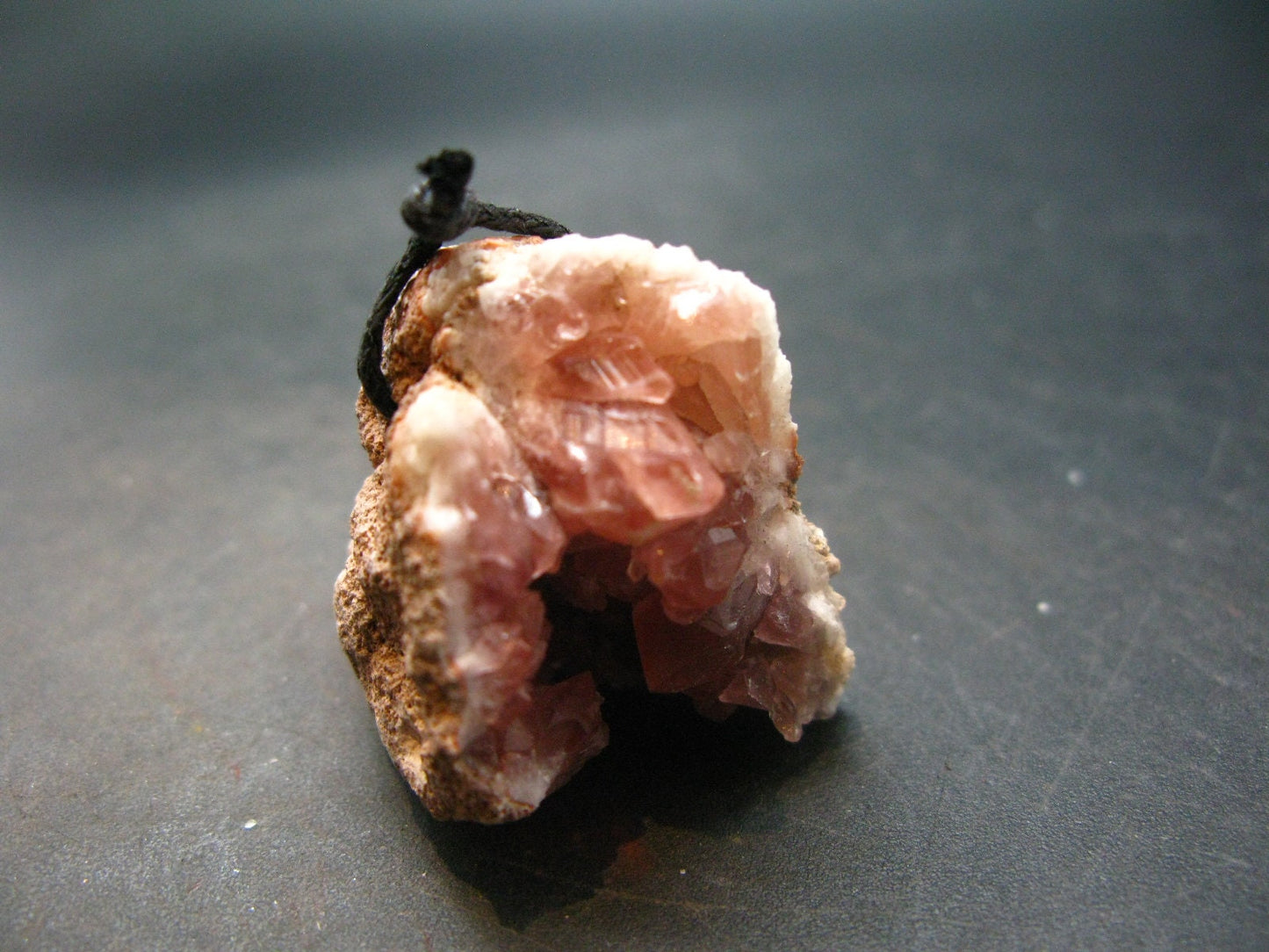 Large Pink Amethyst Pendant From Mexico - 1.3"