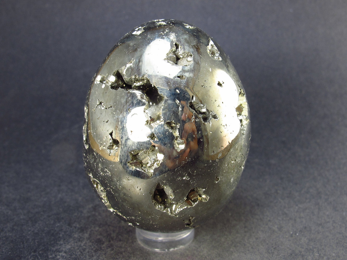 Pyrite Crystallized Egg From Peru - 2.1" - 209.5 Grams