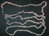 Symbol of Love and Beauty!! Set of Three Natural Rose Quartz Crystal Free Form Bead Necklace from Brazil - 17'' Each