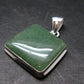Natural Green Aventurine Silver Plated Pendant From Brazil - 8.98 Grams