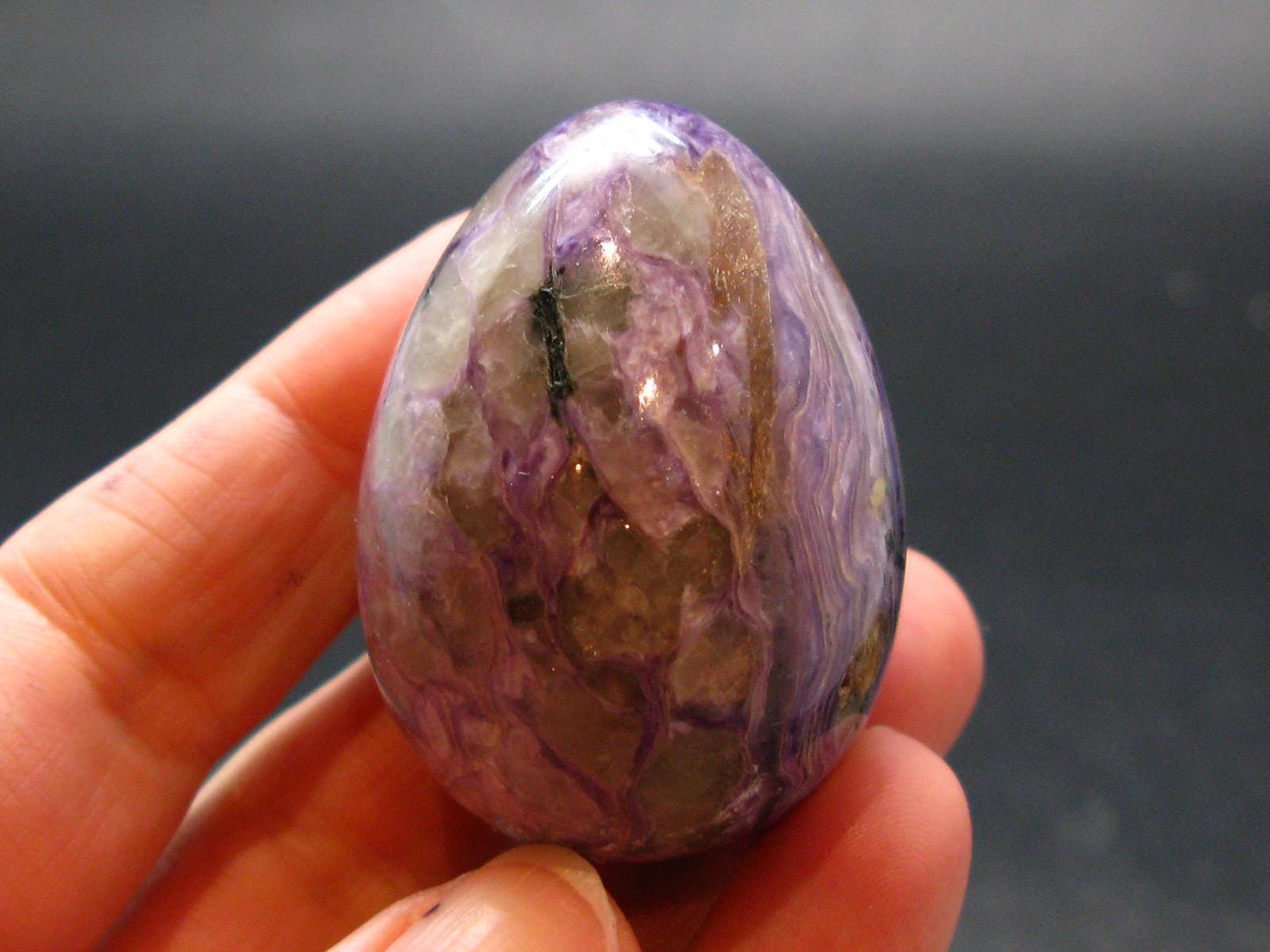 Nice Charoite Egg from Russia - 51.13 Grams - 1.6"