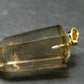 Natural Unheated Citrine Sterling Silver Gold Plated Pendant from Brazil - 1.4" - 6.87 Grams