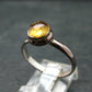 Fabulous Untreated Faceted Gem Imperial Topaz 925 Silver Ring from Brazil - Size 9 - 3.13 Grams