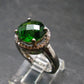 Helenite Gaia Stone Gem Sterling Silver Ring From Washington - Size 6 - 2.6 Carats