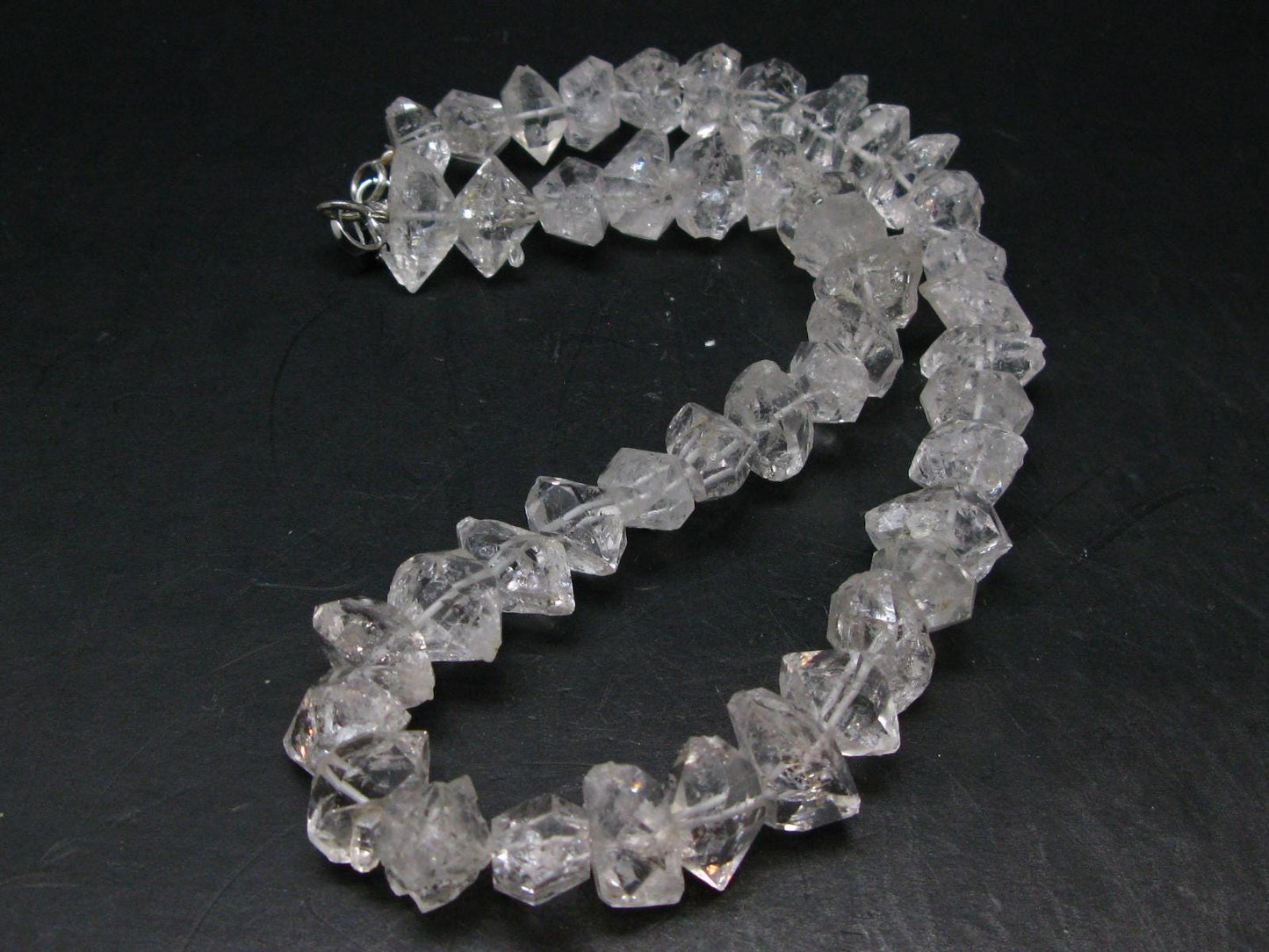 Herkimer Diamond Quartz Necklace From USA - 17"
