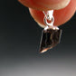Rare Painite Crystal Silver Pendant From Myanmar - 0.6" - 2.25 Carats