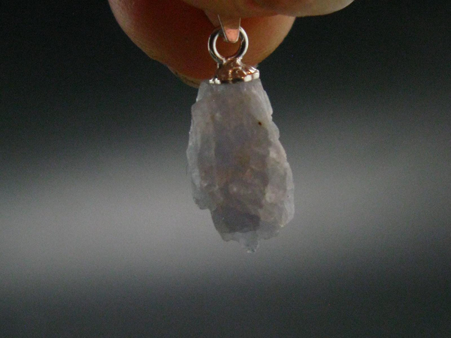 Rare Raw Hackmanite Silver Pendant from Afghanistan - 0.8" - 0.82 Grams