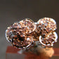 Alexandrite Gem Silver Stud Earrings From Russia - 2.75 Grams