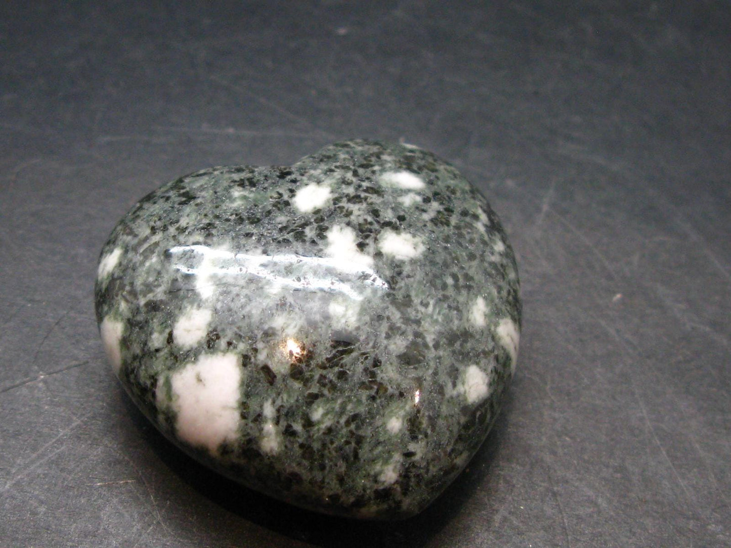 Rare Stonehenge Bluestone Heart From Wales UK - 1.5" - 48.5 Grams