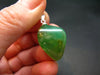 Chrysoprase Silver Pendant From Australia - 1.1" -3.82 Grams