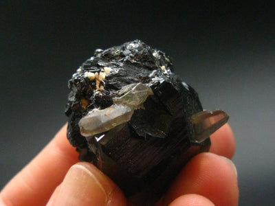 Fine Black Tourmaline Schorl Crystal From Namibia - 1.1"