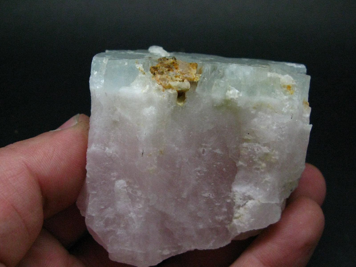 Rare Bicolor Pink Morganite & Blue Aquamarine Beryl Crystal From Pakistan - 2.5" - 192.93 Grams
