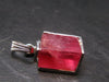 Rhodochrosite Sterling Silver Pendant From Alma Colorado - 0.8" - 2.75 Grams