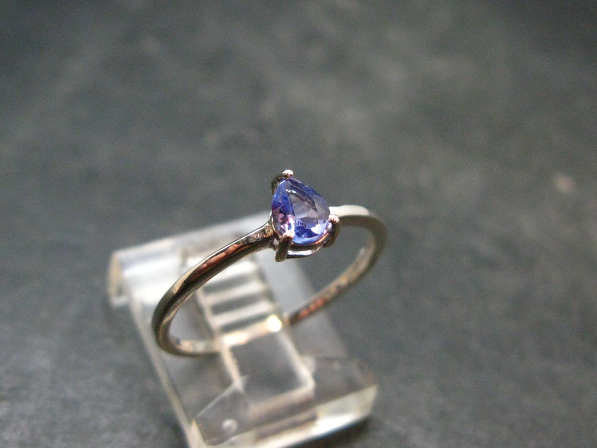 Tanzanite (Zoisite) Sterling Silver Ring - 0.94 Grams - Size 7