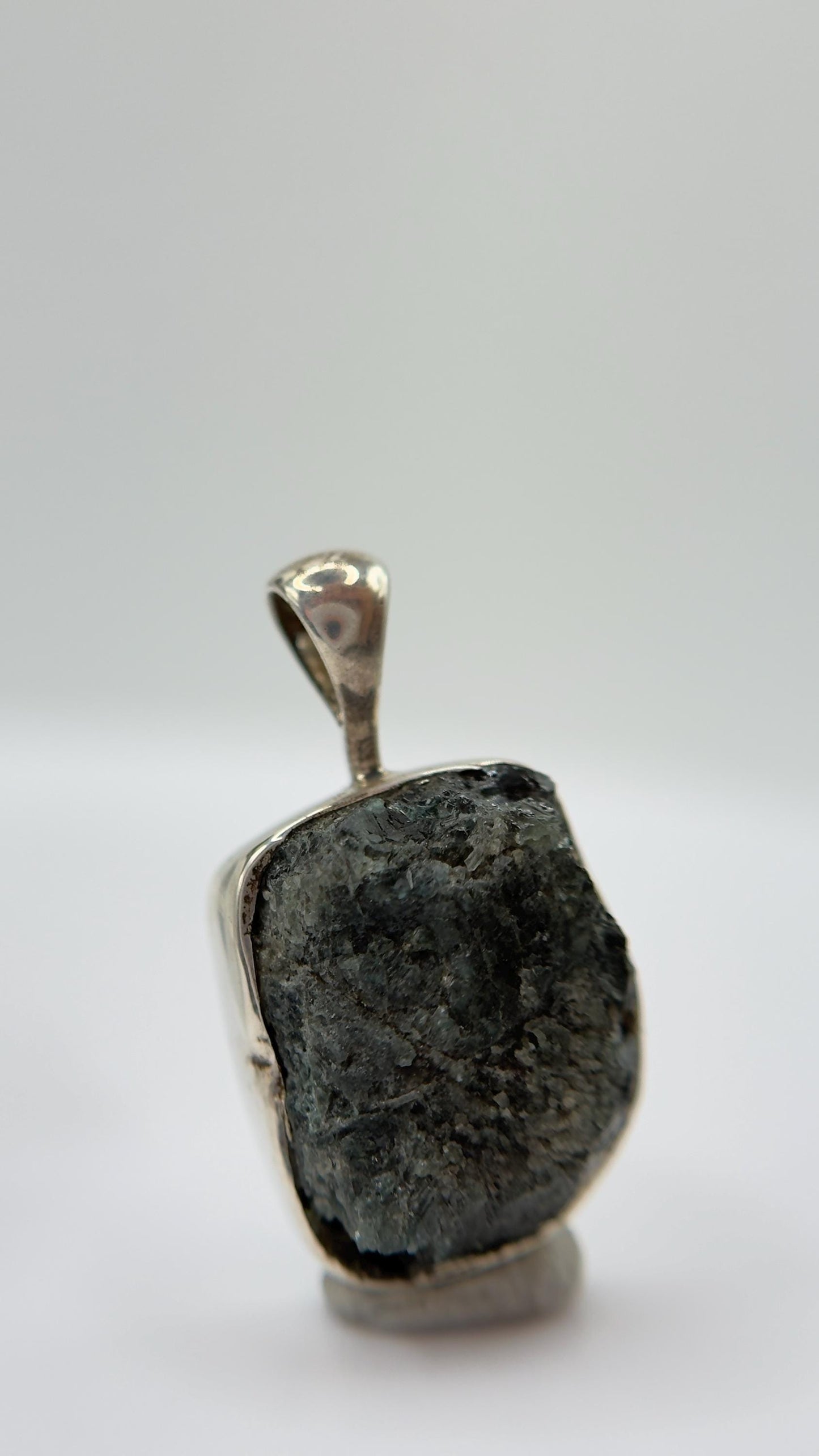 Raw Alexandrite Pendant Color Change Stone Silver Necklace June Birthstone Gift Natural Gemstone