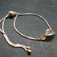 Herkimer Diamond Quartz Silver Bracelet Adjustable Length - 3.09 Grams