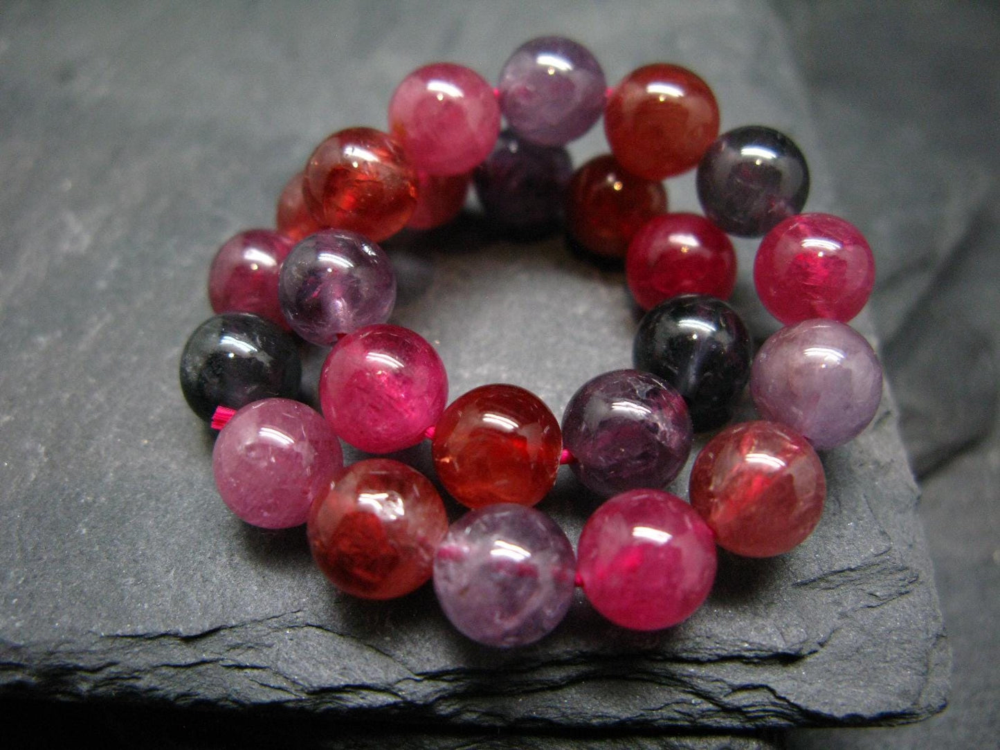 AAA Grade Gem Spinel Genuine Bracelet ~ 7 Inches ~ 8mm Round Beads