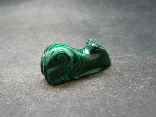 Malachite Rabbit Carving From Congo - 1.1"