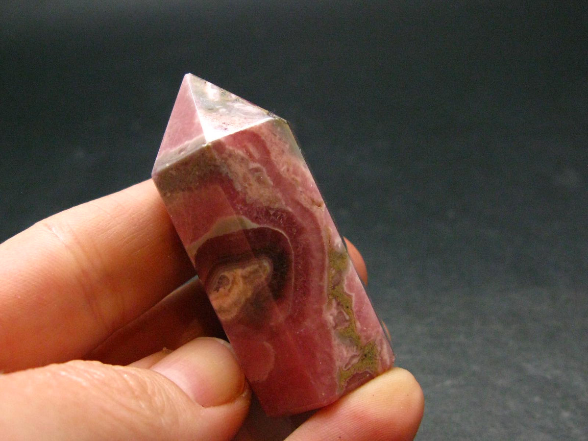 Beautiful Rhodochrosite Obelisk Pyramid from Argentina - 1.9"
