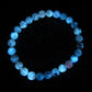 Rare Petroleum Oil In Quartz Crystal Bracelet - 7 Inches - 7mm Round Beads