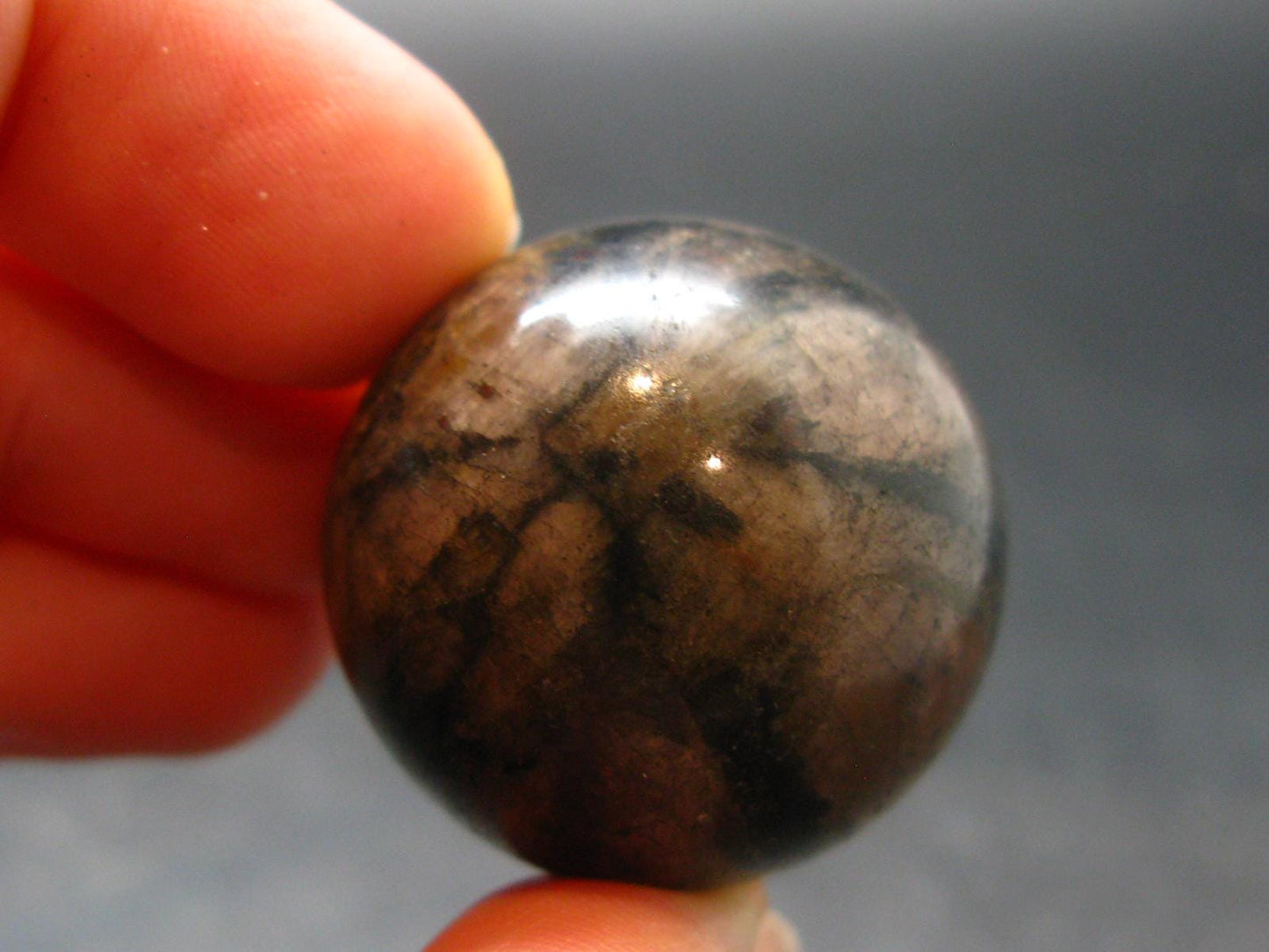 Chiastolite Variety of Andalusite Sphere from China - 1.0" - 34.35 Grams