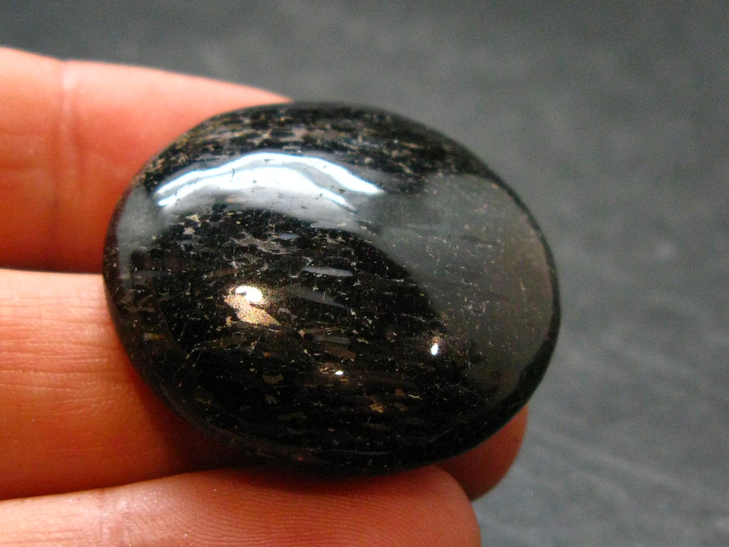 Rare Nuumite Nuummite Cabochon From Greenland - 1.2" - 12.66 Grams