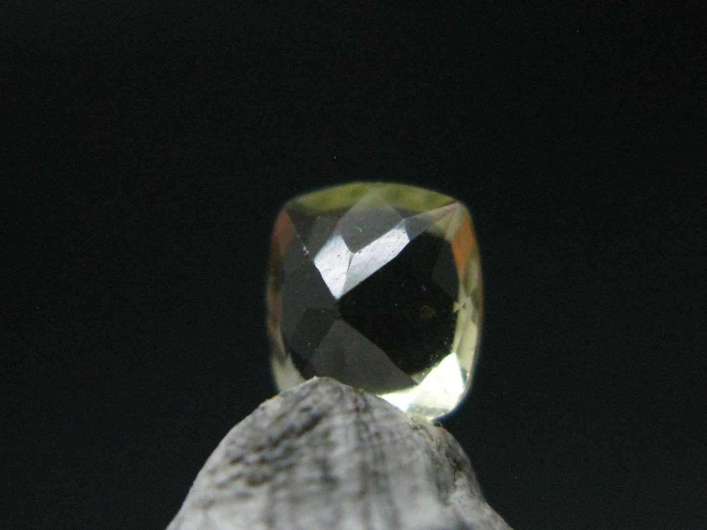Golden Facetted Herderite Cut Gem From Brazil - 0.74 Carats