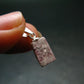 Bixbite Red Emerald Beryl Silver Pendant From Utah USA - 3.15 Carats - 0.7"