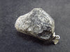 Apache Tear Obsidian Crystal Silver Pendant From Mexico - 1.3" - 7.9 Grams