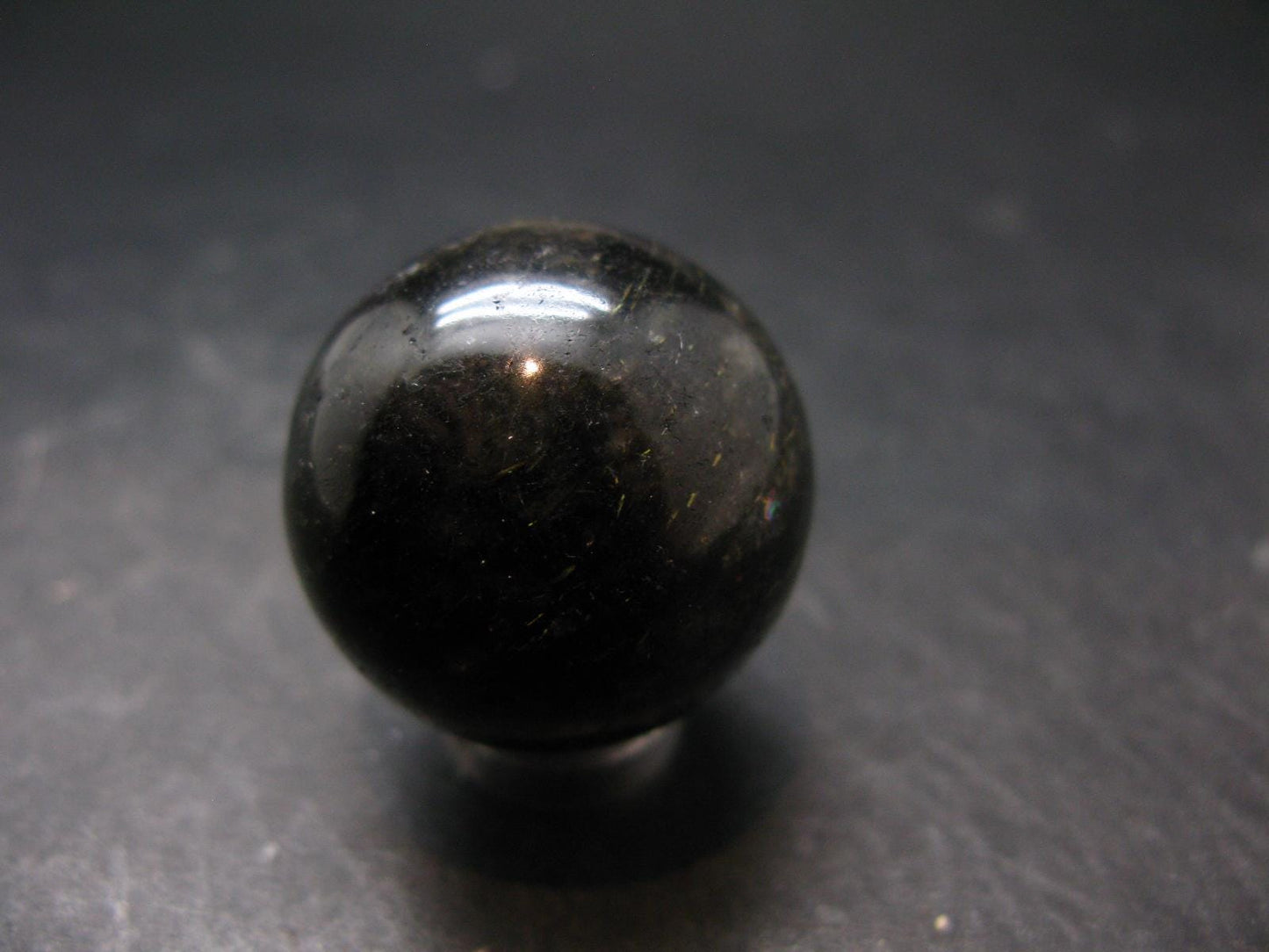 Nuumite Nuummite Sphere Ball From Greenland - 1.1" - 38.31 Grams