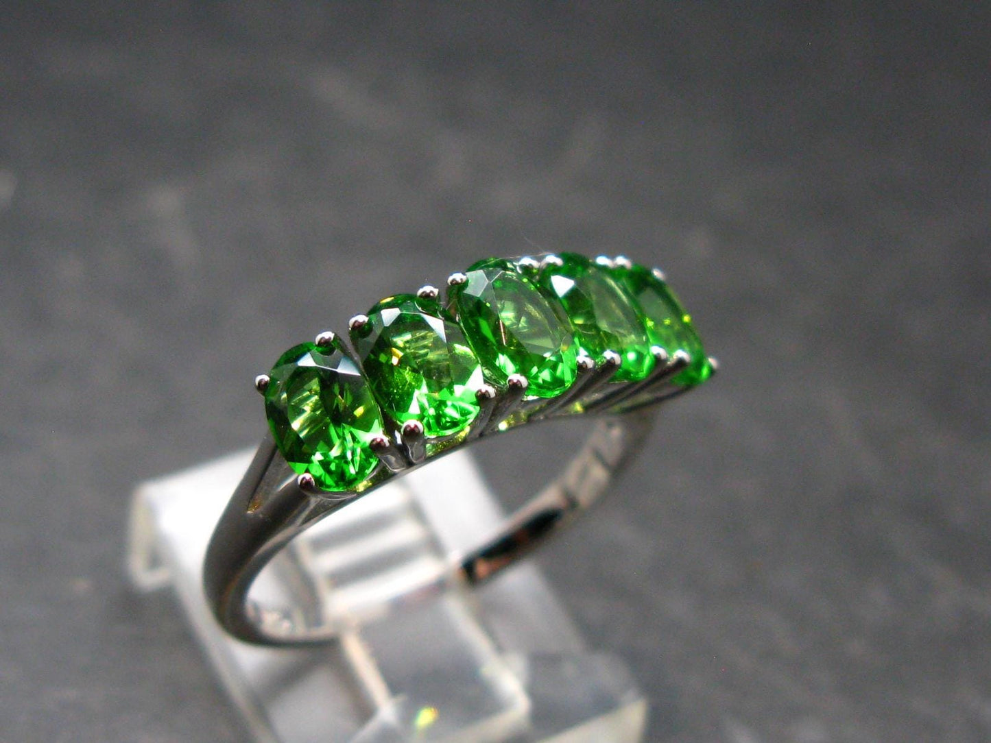 Helenite Gaia Stone Gem Sterling Silver Ring From Washington - Size 7 - 4.0 Carats