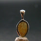 Large Natural Agni Gold Danburite Sterling Silver Pendant from Tanzania - 0.7" - 1.20 Grams
