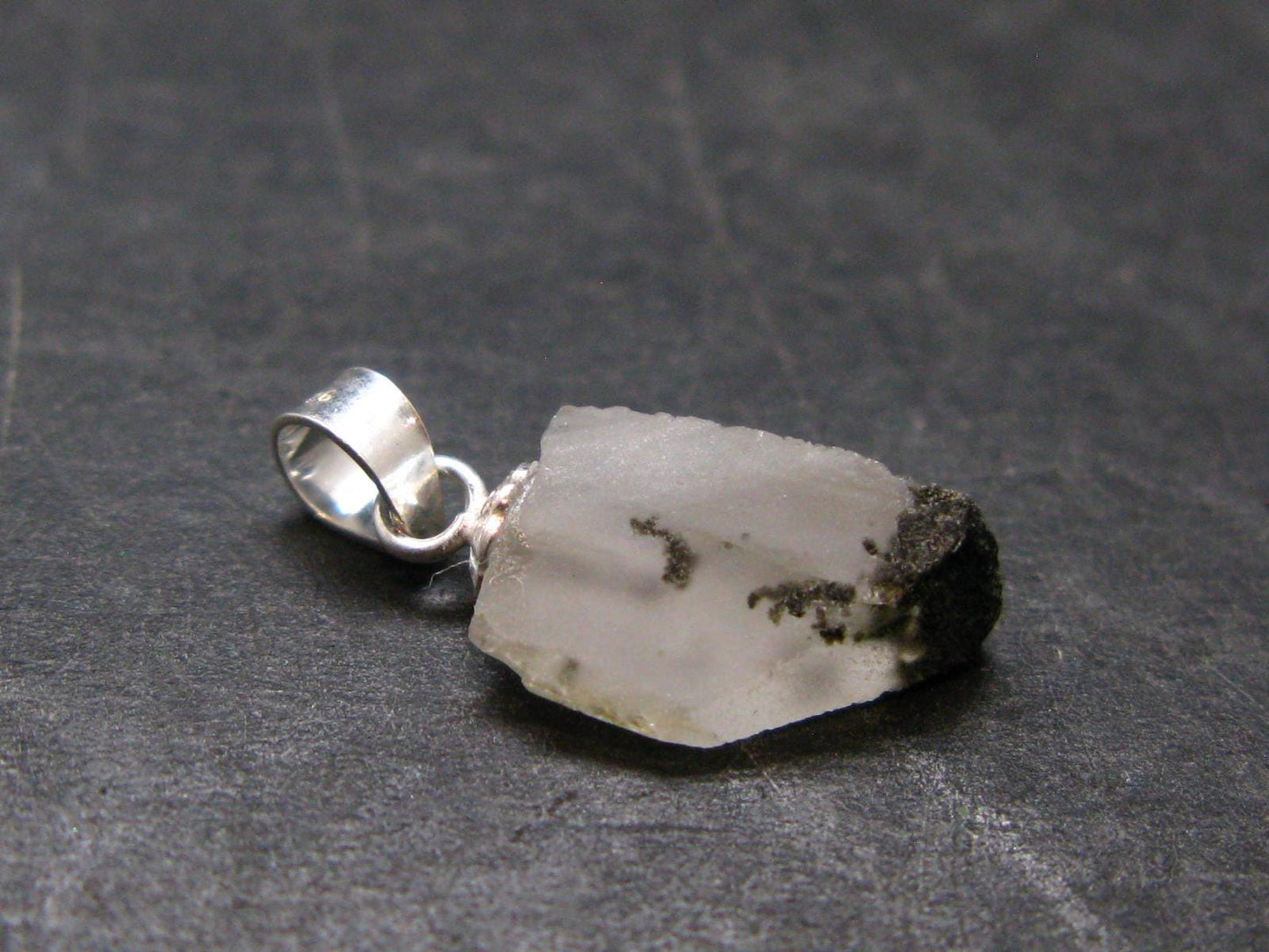 Phenakite Phenacite Crystal Silver Pendant from Russia - 0.7" - 0.77 Grams