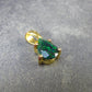 Rare Black Opal Gold Plated Silver Pendant from Australia 0.6" - 0.97 Grams