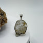 Raw Herderite Pendant – Natural Crystal in Sterling Silver Setting - 3.90g