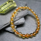 Citrine Genuine Bracelet ~ 7 Inches ~ 8mm Round Beads