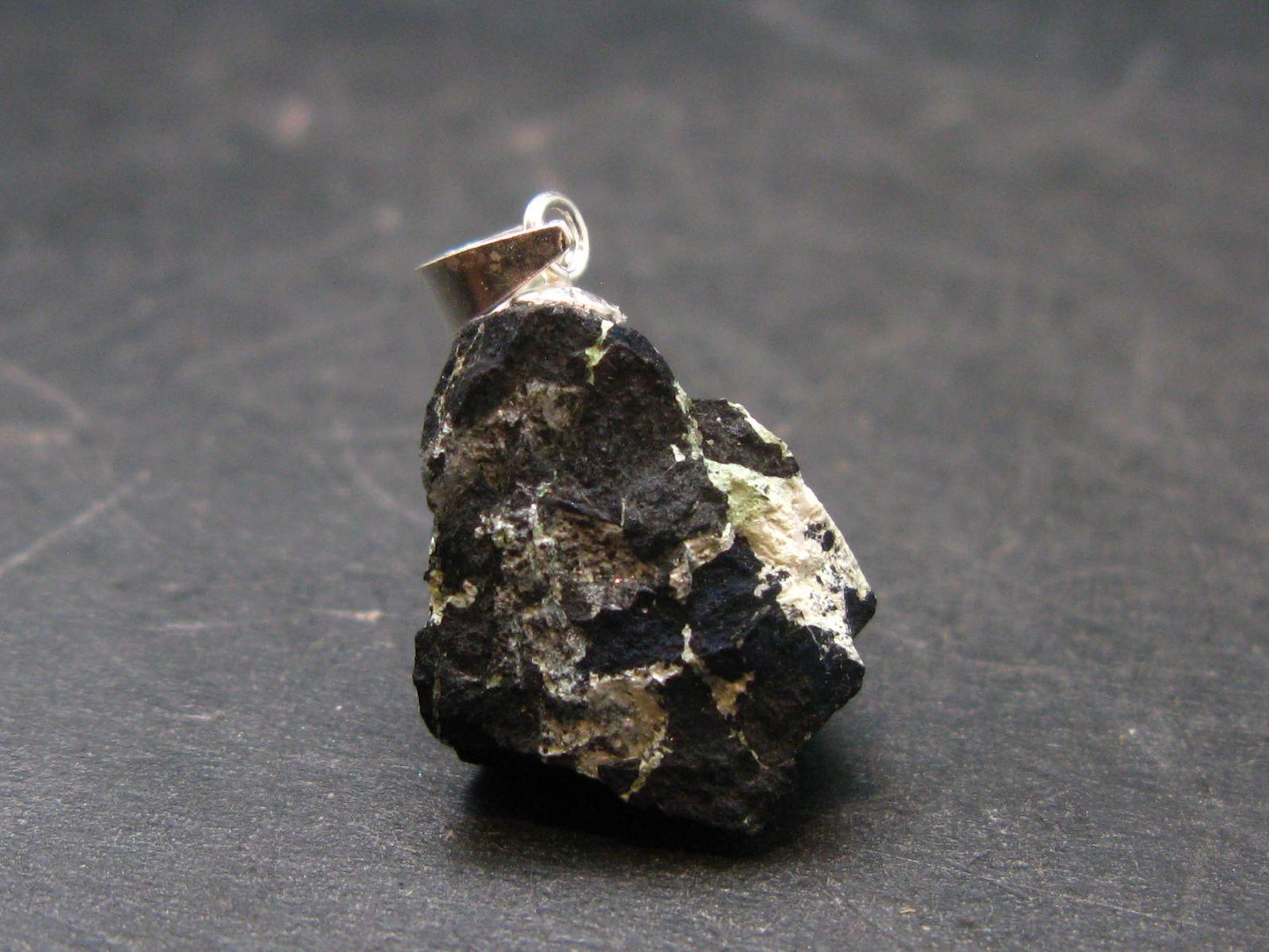 Covelite Covellite Crystal Silver Pendant From Peru - 0.9" - 2.8 Grams