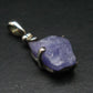 Rare Raw Hackmanite Silver Pendant from Afghanistan - 0.8" - 3.0 Grams