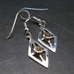 Moldavite Tektite Silver Earrings from Czech Republic - 3.03 Grams