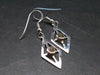 Moldavite Tektite Silver Earrings from Czech Republic - 3.03 Grams