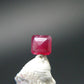 Beautiful Rare Gem Bixbite Red Beryl Emerald Cut Stone From Utah USA - 0.14 Carats - 3.4x3.1mm
