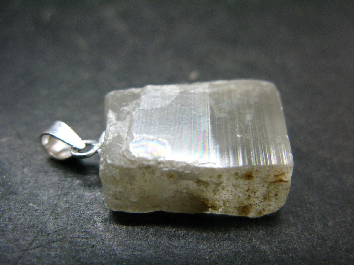 Natural Glow From Inside Moonstone 925 Silver Pendant - 1.0" - 3.51 Grams