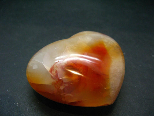 Carnelian Agate Heart From Madagascar - 2.2"