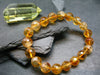 Citrine Genuine Bracelet ~ 7 Inches ~ 10mm Facetted Beads