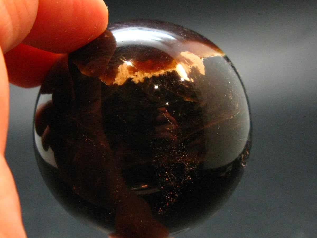 Rare Blue Amber Ball Sphere Fluorescent From Indonesia - 1.8" - 55.75 Grams