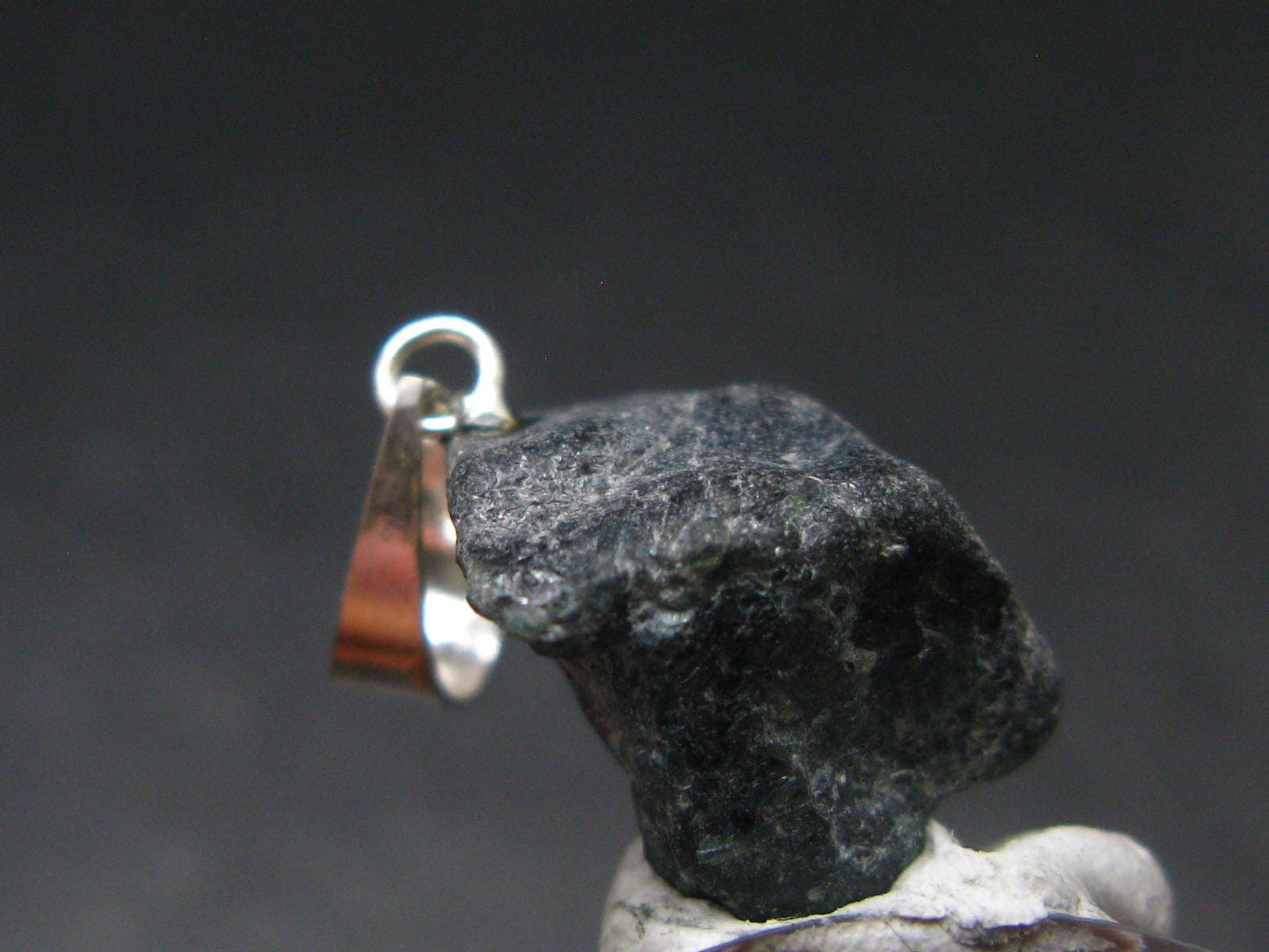 Alexandrite Chrysoberyl Crystal Silver Pendant From Brazil - 1.0" - 1.80 Grams