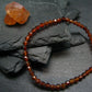 Garnet Hessonite Genuine Bracelet ~ 7 Inches ~ 4mm Facetted Beads