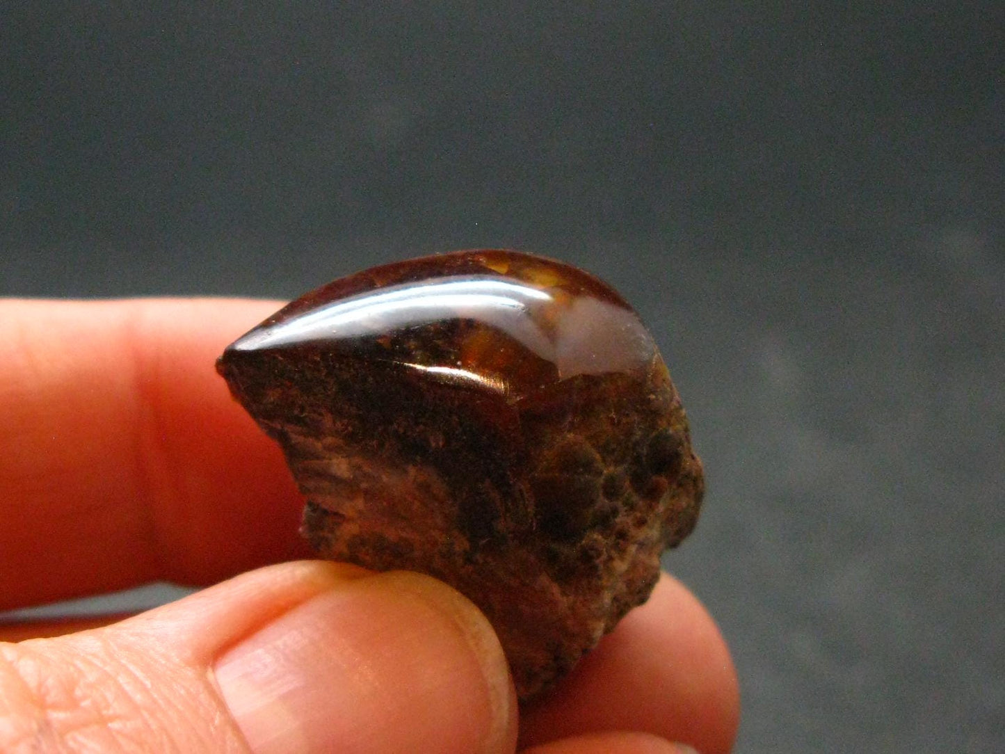 Fire Agate Crystal From Mexico - 0.9" - 7.50 Grams