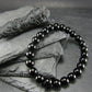 Tibetan Tektite Genuine Bracelet ~ 7 Inches ~ 8mm Round Beads